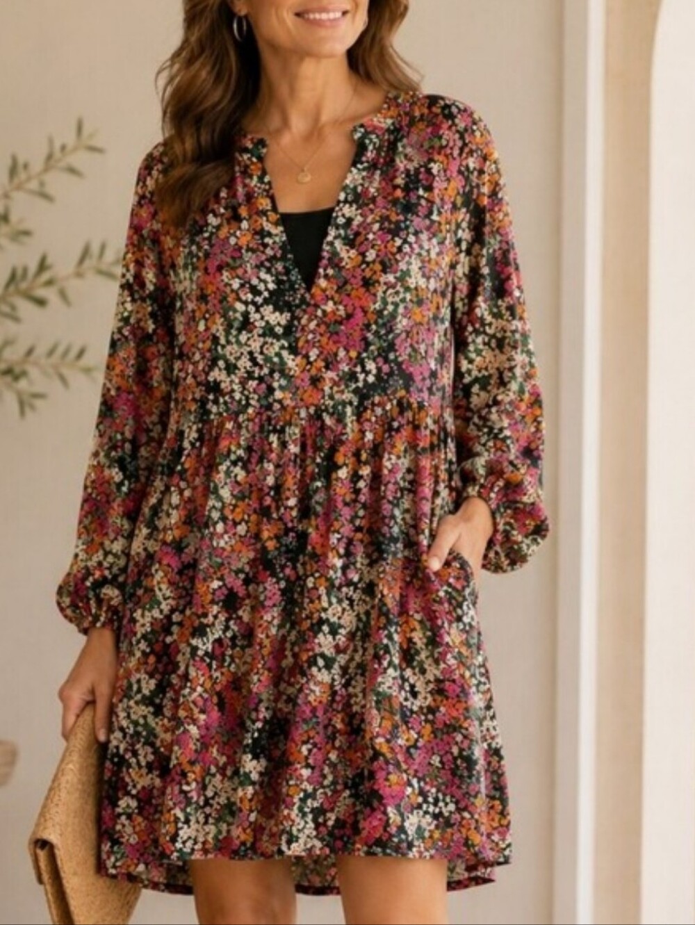 Like New Vince Camuto Tiered Ruffle Dress